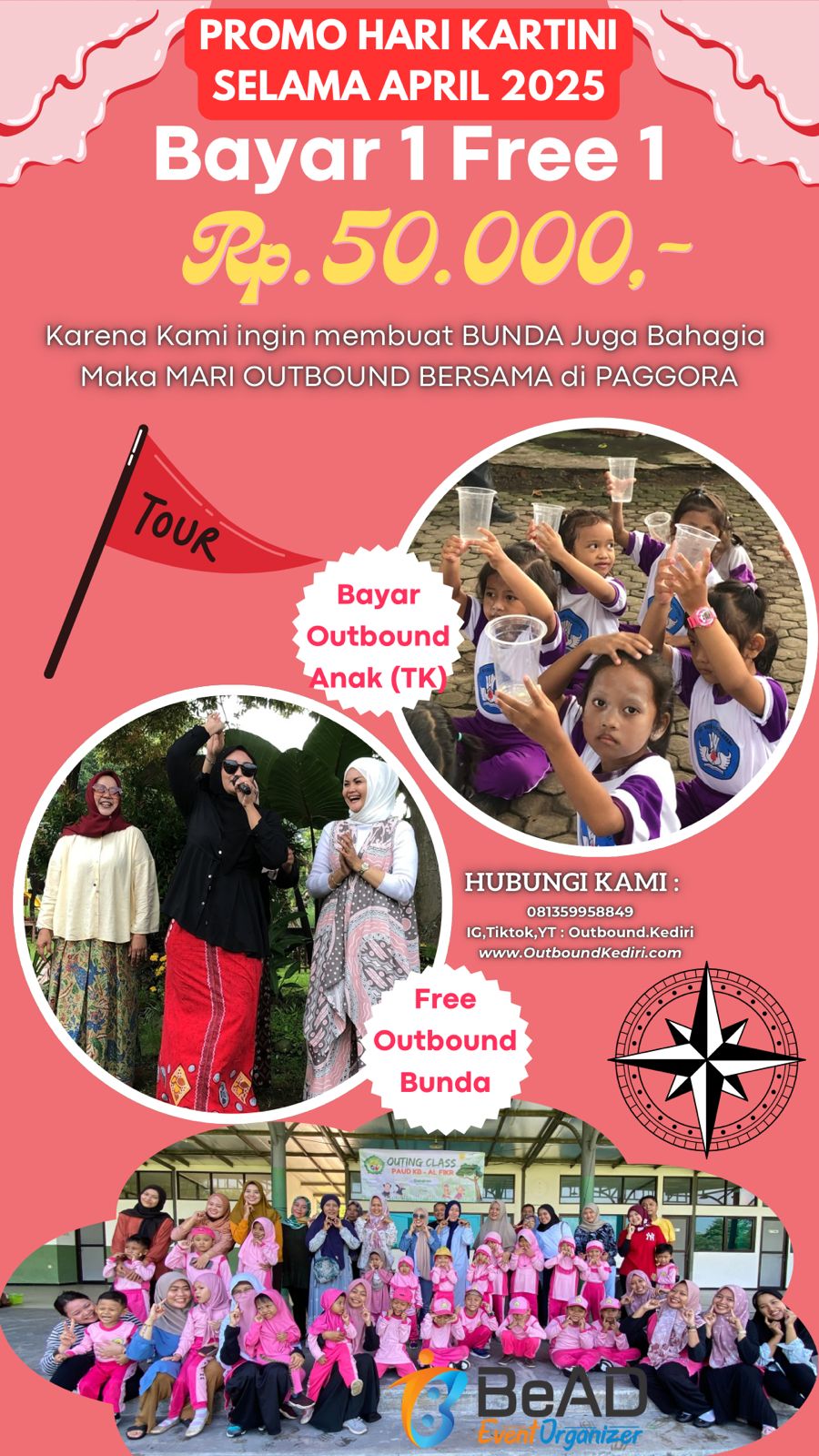 Promo Outbound Hari Kartini: Serunya Bermain dan Belajar Bersama Bunda!