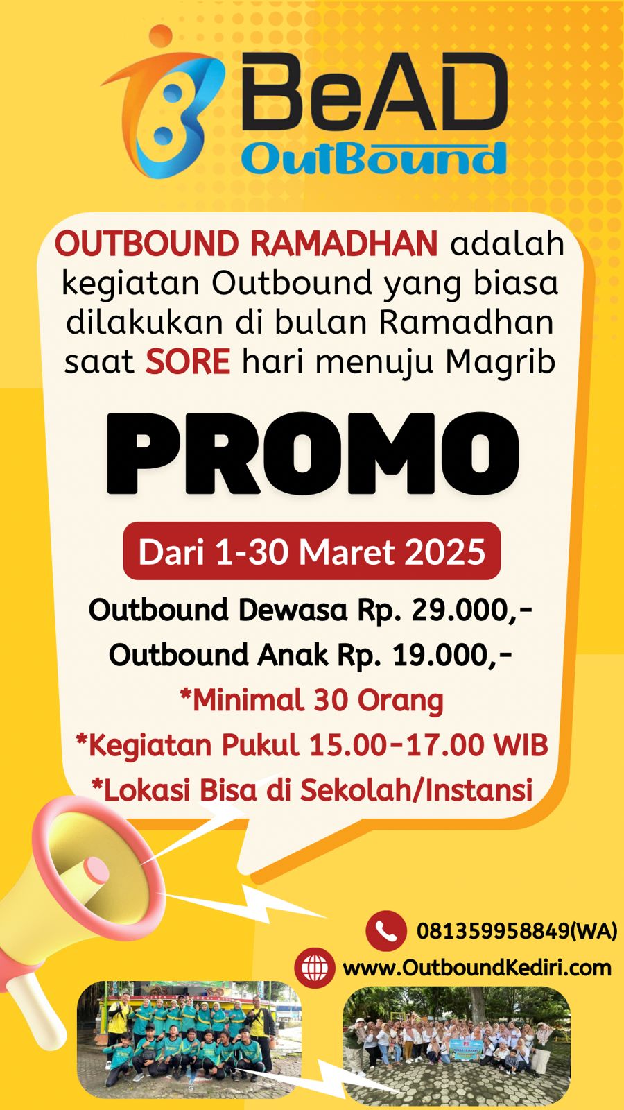 Outbound Ramadhan: Serunya Beraktivitas Sore Hari Sebelum Berbuka!